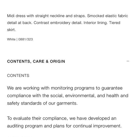 New Zara Embroidered Floral Dress - 0881/323 - Picture 15 of 16